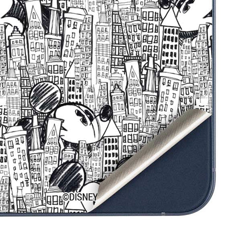 Disney Mickey Mouse Cityscape Sketch Galaxy A35 5G Skin